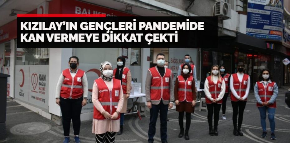 Pandemi döneminde Kızılay gönüllüsü