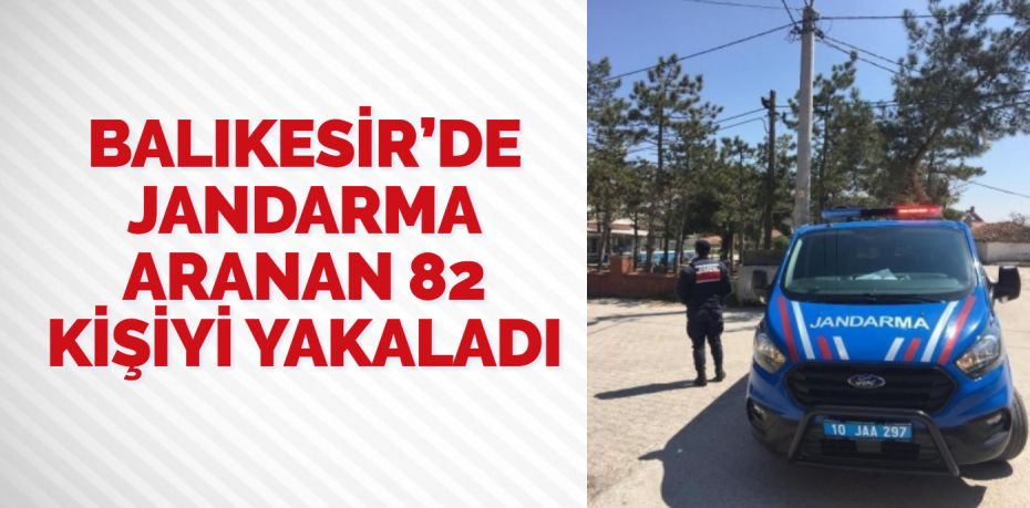 Balıkesir’de jandarma ekipleri il