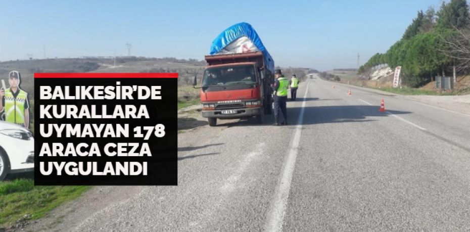 Balıkesir’de jandarma Trafik ekipleri