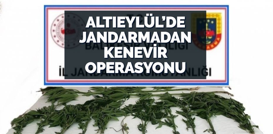 Balıkesir’de jandarma ekipleri Altıeylül