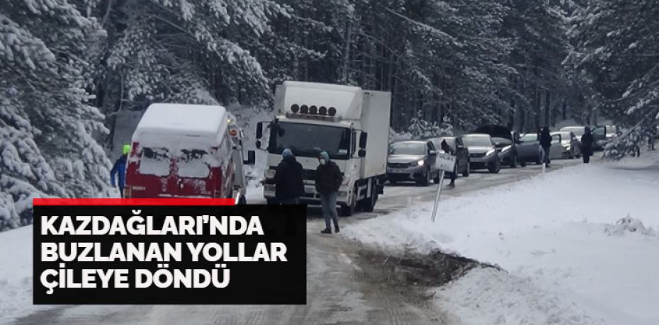 Balıkesir’de Edremit-Çanakkale-Yenice yolunun yüksek