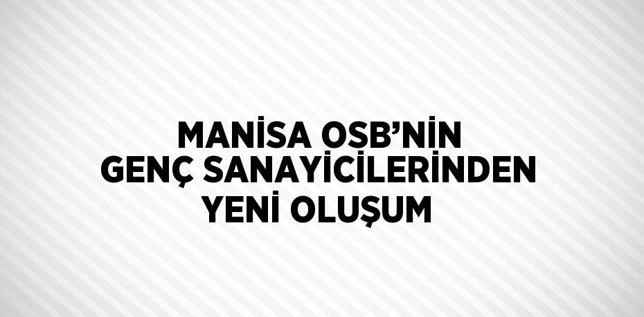 Manisa Organize Sanayi Bölgesi