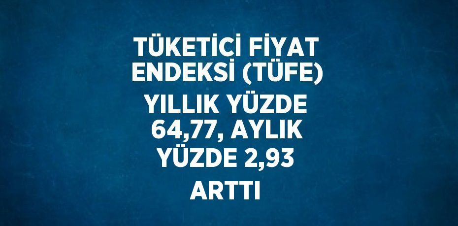 Tüketici fiyat endeksi (TÜFE)