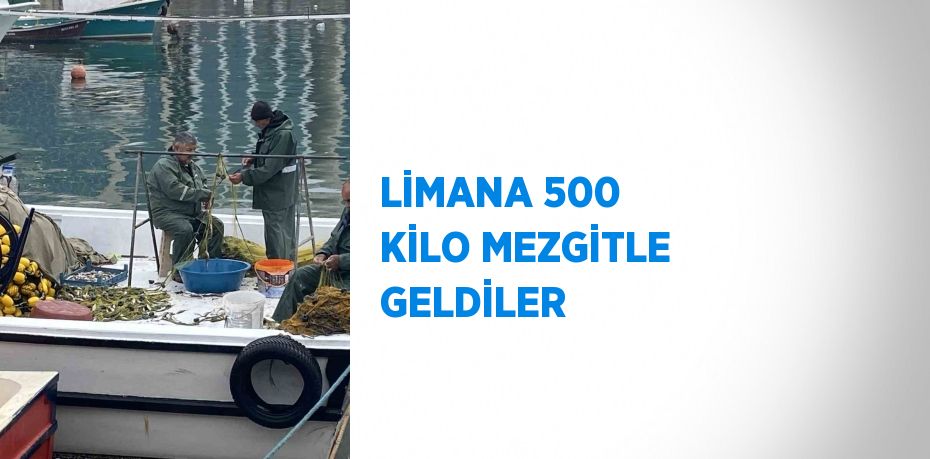 Zonguldak’ta balıkçılar limana 500