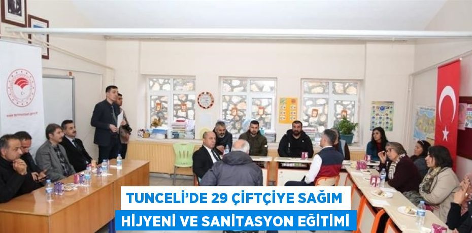 Tunceli’de 29 çiftçiye sağım