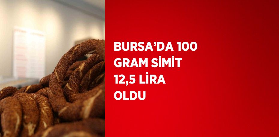 Bursa’da 100 gram simit