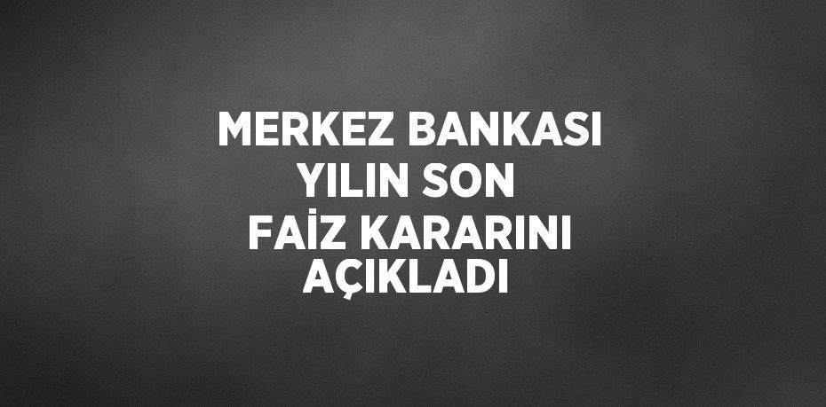 Merkez Bankası 2023 yılının