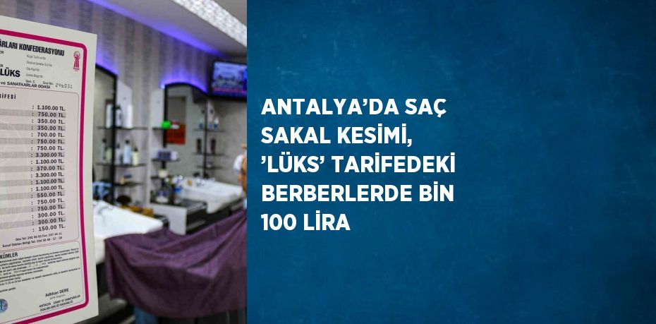 Antalya’da yeni yılda saç