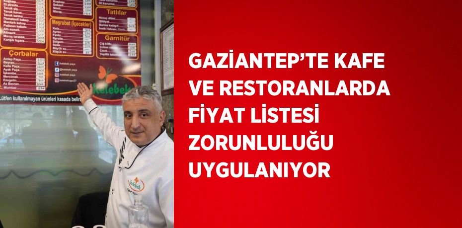 Gaziantep’te faaliyet gösteren kafe