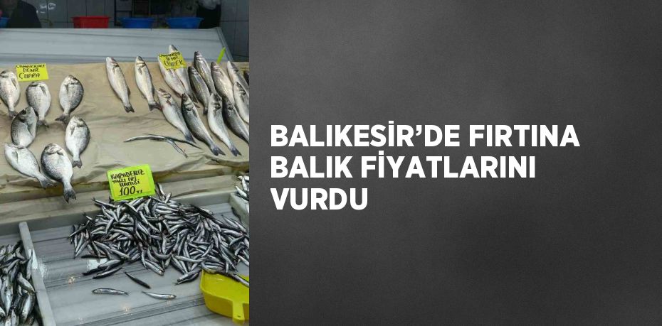 Balıkesir’de son günlerde yaşanan