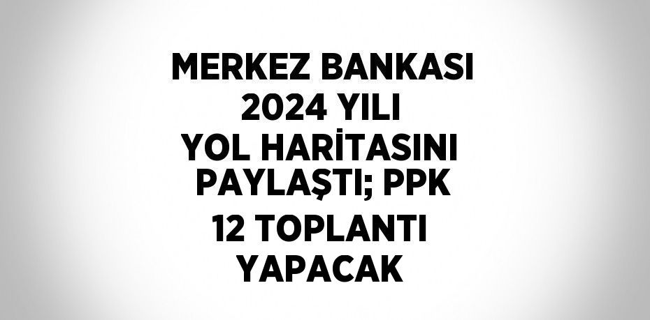 Merkez Bankası yayımladığı 2024