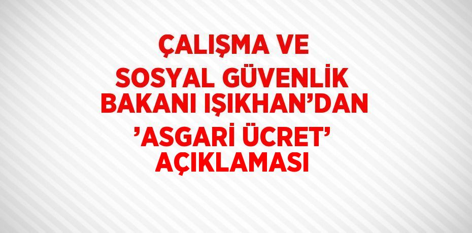 Çalışma ve Sosyal Güvenlik