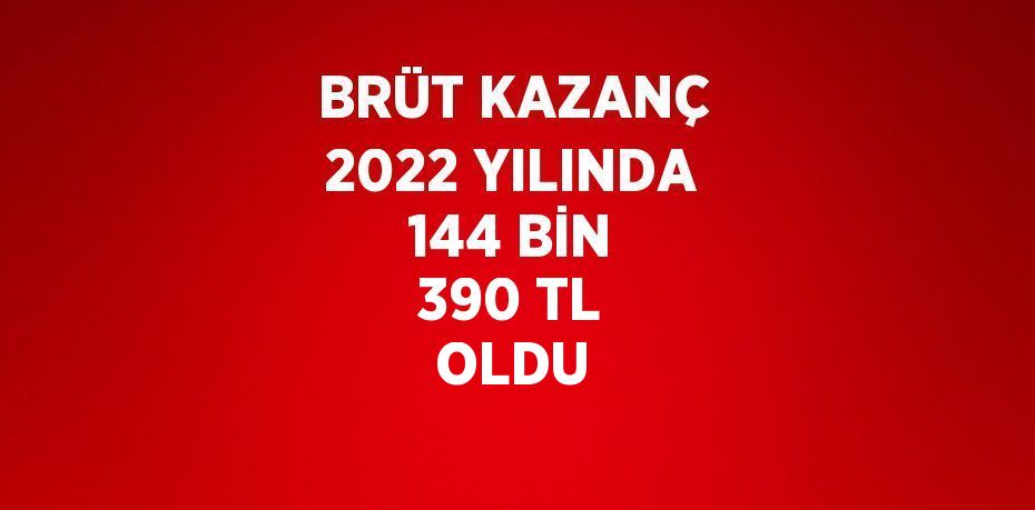 2022 yılında yıllık ortalama