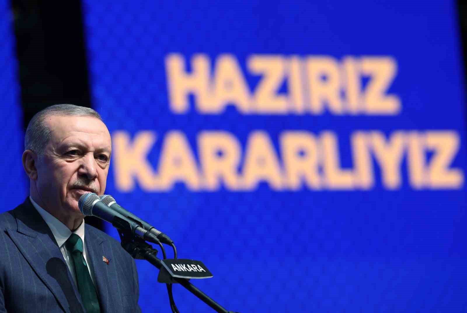 CUMHURBAŞKANI ERDOĞAN, AK PARTİ ADAY TANITIM TOPLANTISINDA KONUŞTU