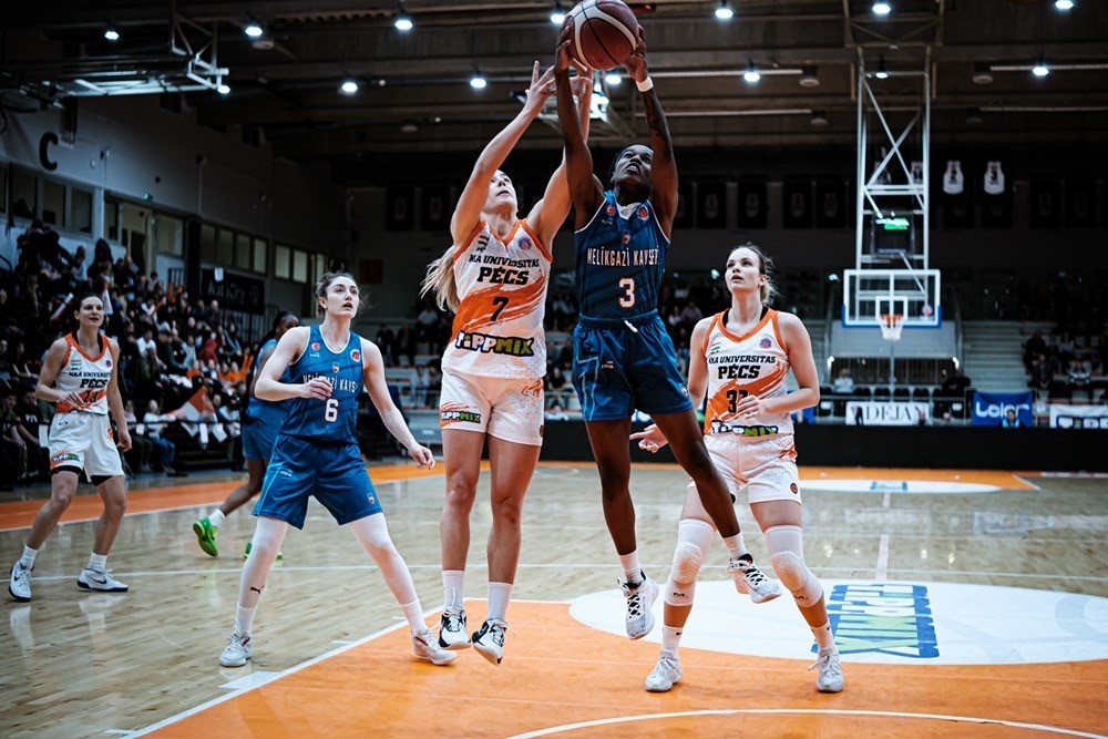 EuroCup Women: NKA Pecs Üniversitesi: 72 – Melikgazi Kayseri Basketbol: 70