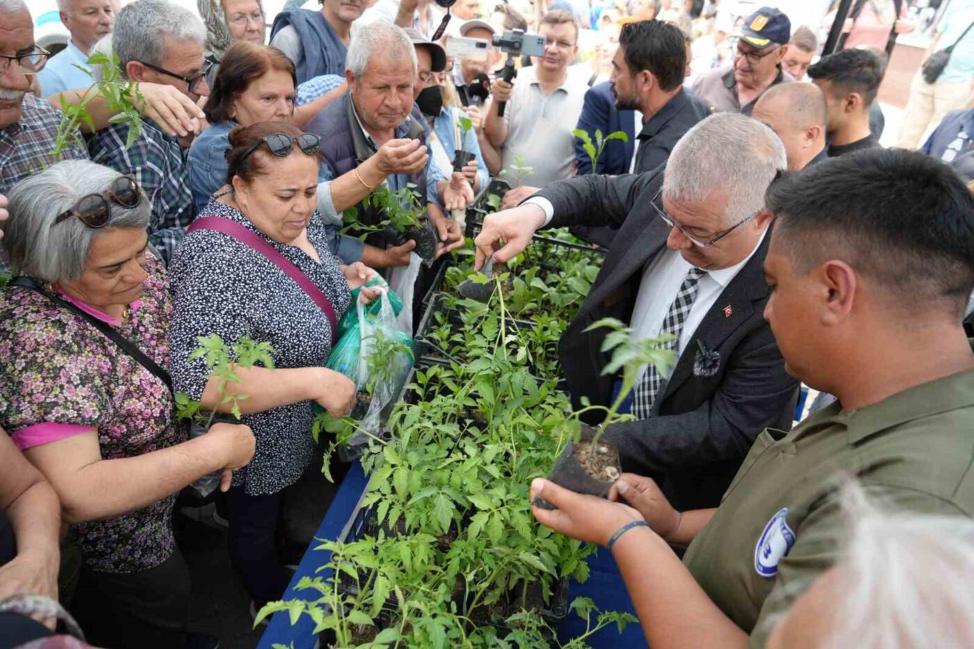 Ata tohumlarından fidanlar toprak ile buluşacak