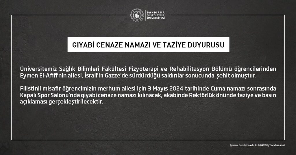 Bandırma Onyedi Eylül Üniversitesi,