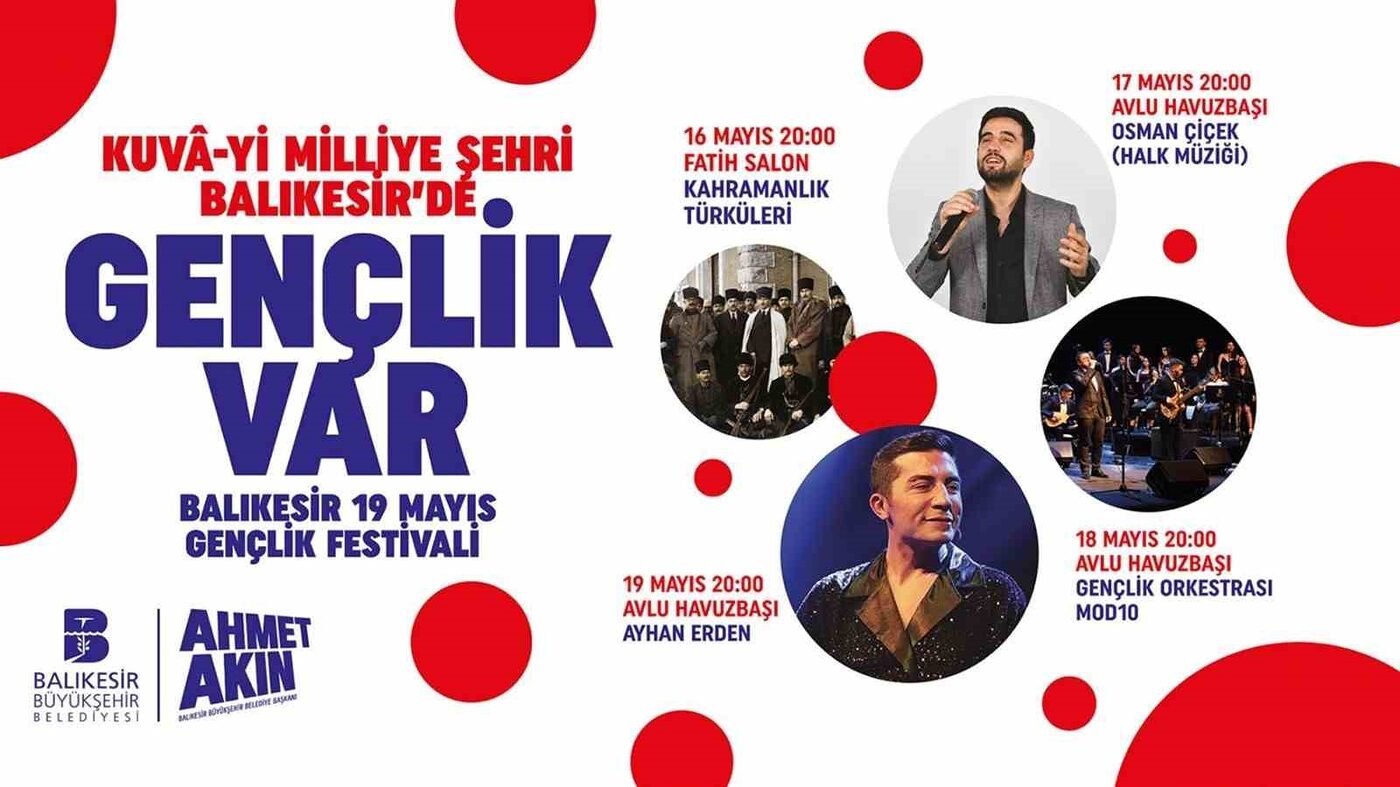 Balıkesir’de Gençlik Festivali fırtınası esecek