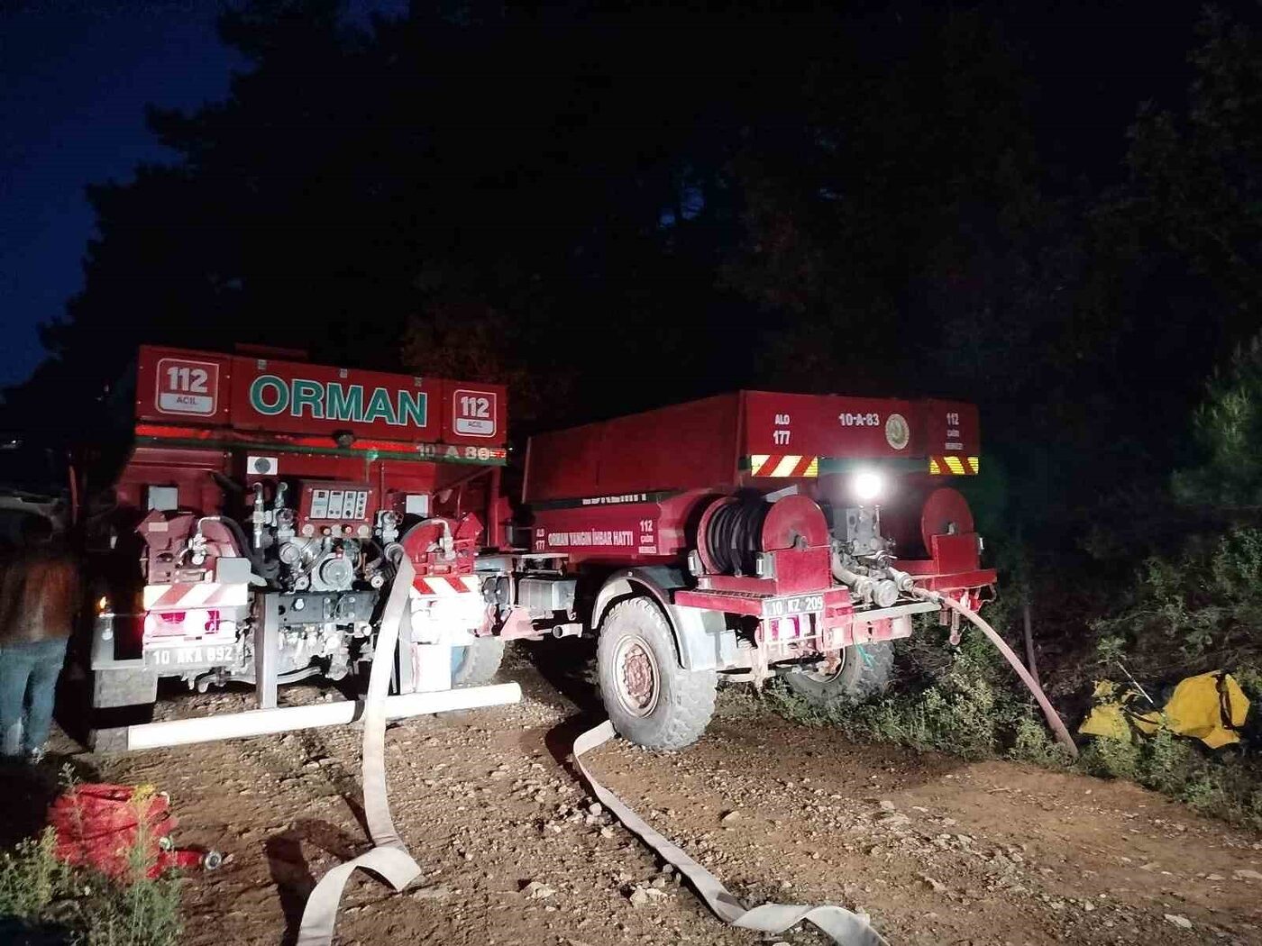 Balıkesir’in Edremit ilçesi’nde Kazdağları’nda