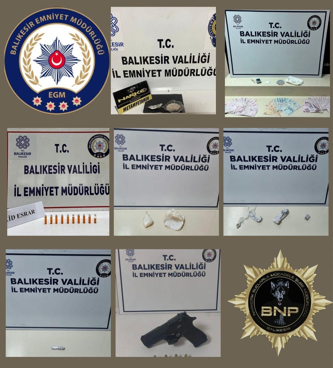 Balıkesir’de Narkotik ekipleri son