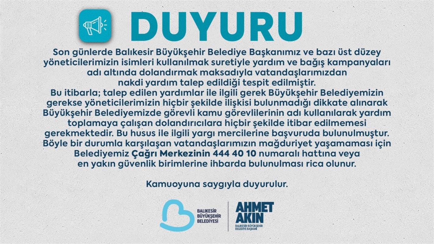 Balıkesir Büyükşehir Belediyesi; Başkan