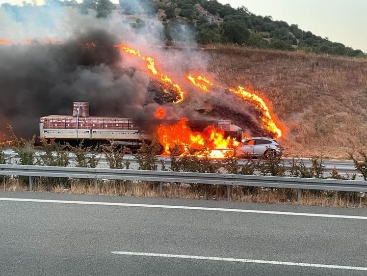 Balıkesir’de otoban üzerinde seyir