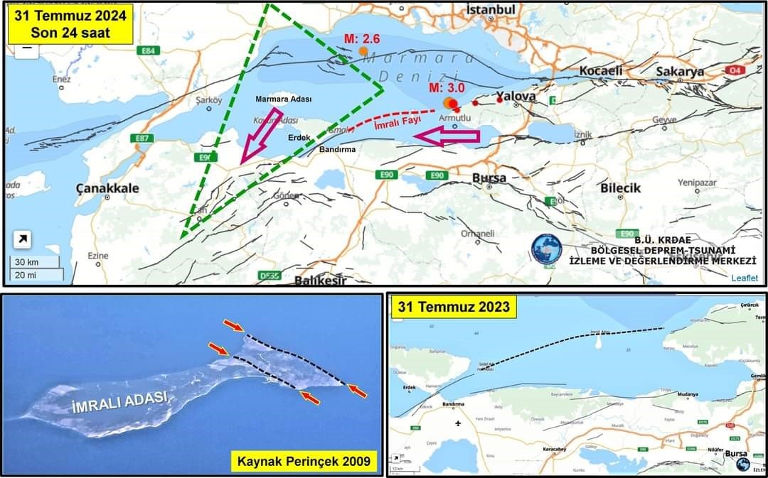 PROFESÖRDEN DEPREM UYARISI, ERDEK VE BANDIRMA RİSK ALTINDA