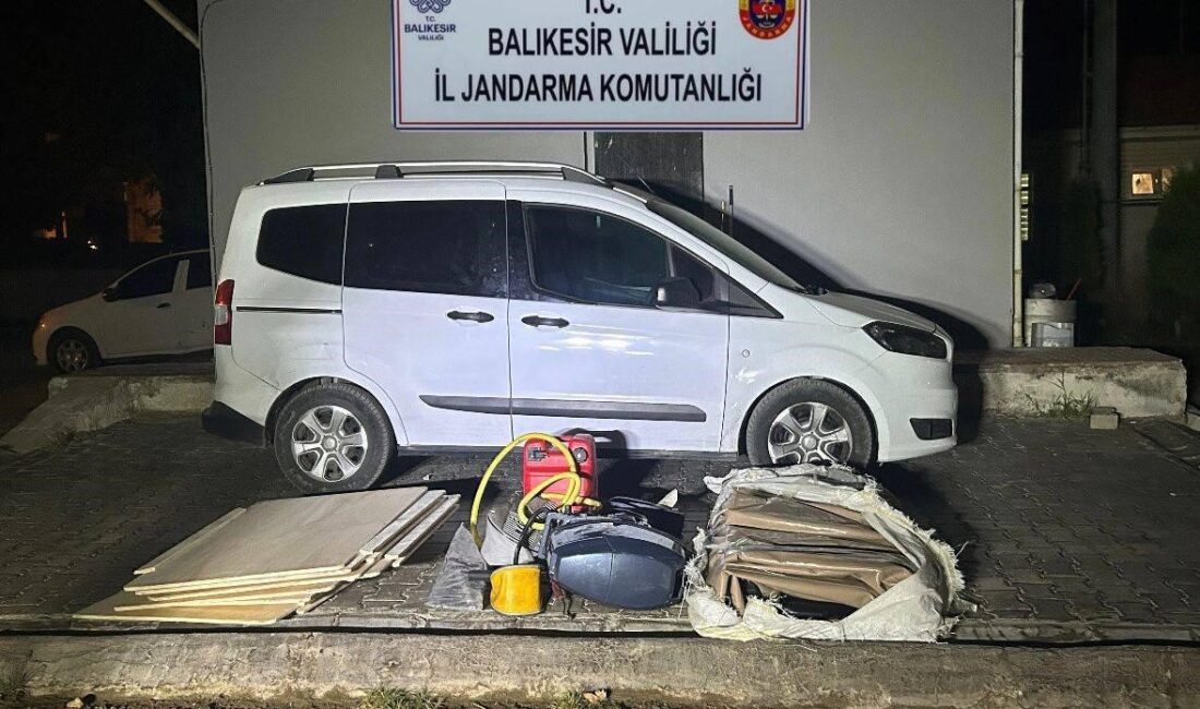 Balıkesir’in Ayvalık ilçesinde, jandarma