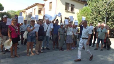 Balıkesir’in Burhaniye ilçesinde çevreciler, Avunduk ve Sübeylidere köylerinde işletilmesi düşünülen