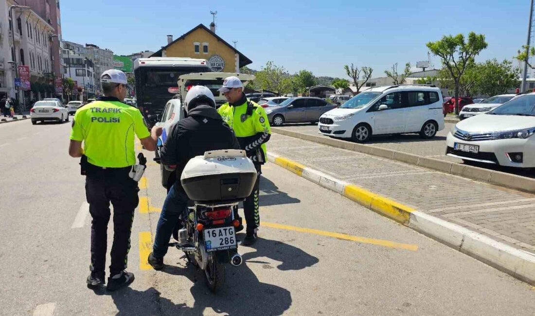 Balıkesir’in Bandırma ilçesinde trafik