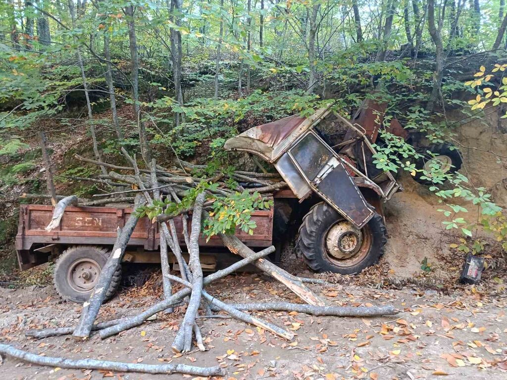 Susurluk’ta traktör kazası, 1 ağır yaralı