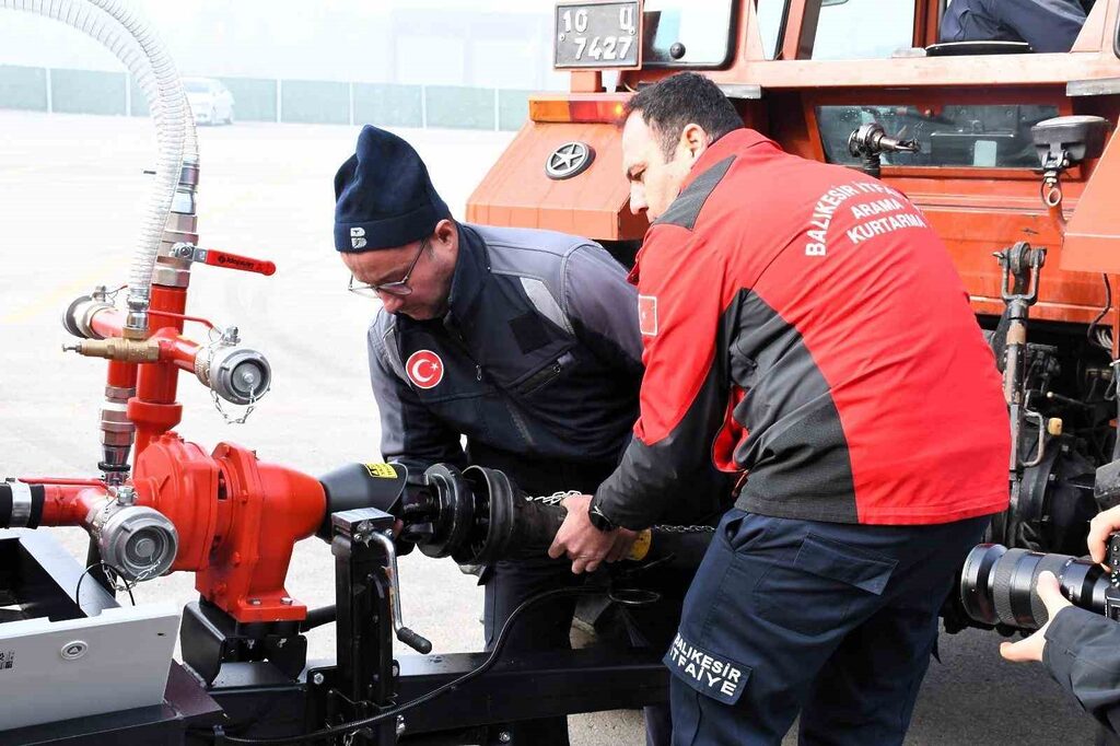 Balıkesir Büyükşehir Belediyesi İtfaiye Daire Başkanlığı, yaz sezonunda yaşanabilecek yangın