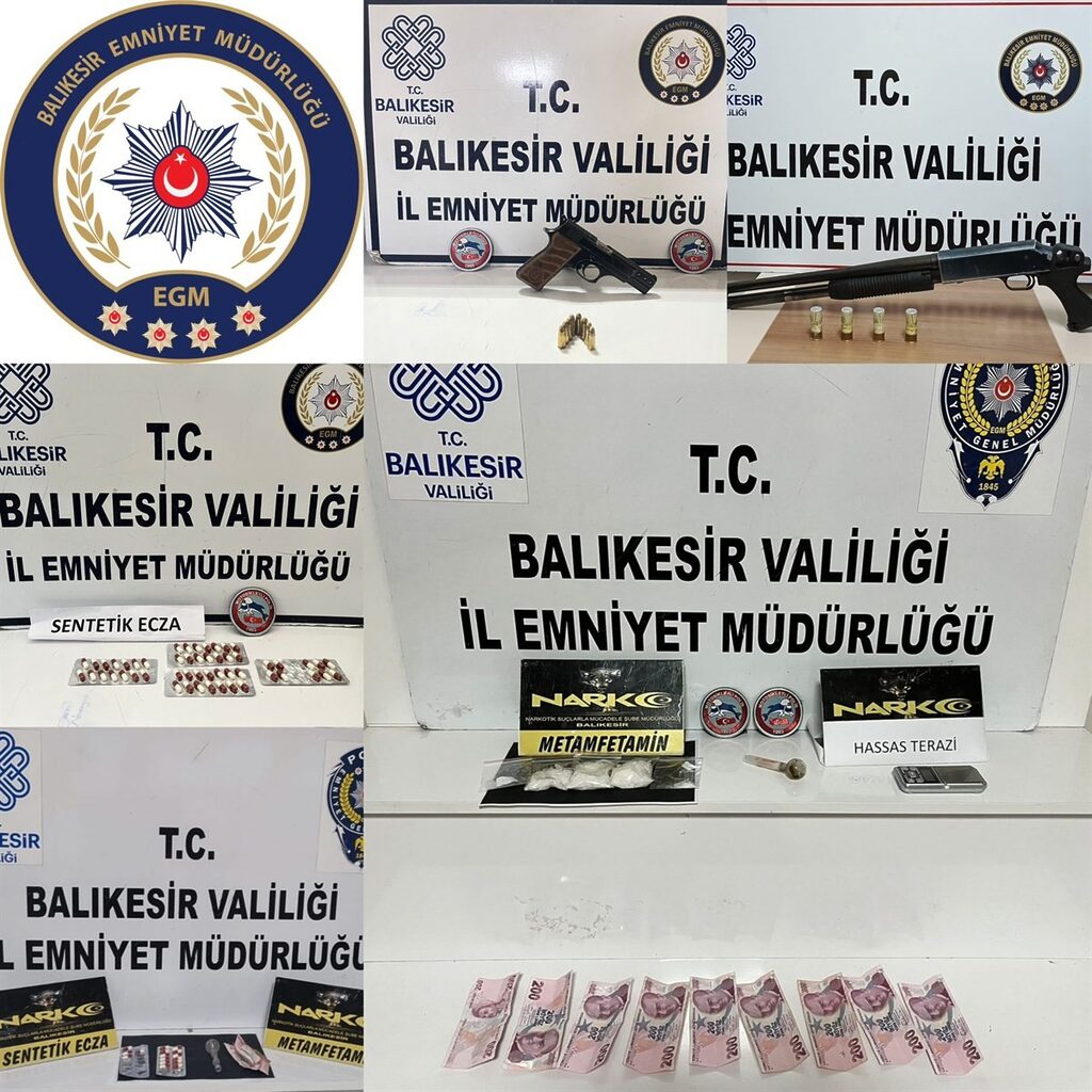 Balıkesir’de polis ekipleri tarafından