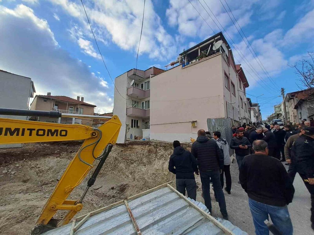 Balıkesir’de bir inşaatın temel