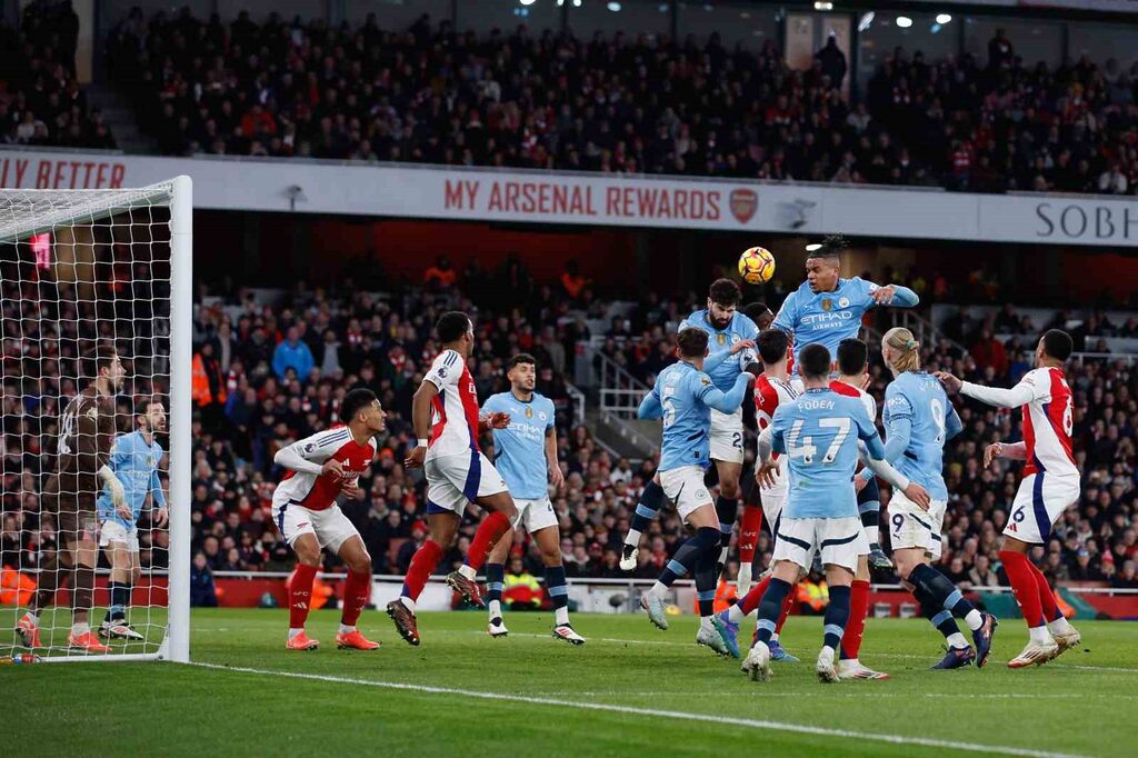 Arsenal, Premier Lig’in 24. haftasında evinde karşılaştığı Manchester City’i 5-1’lik