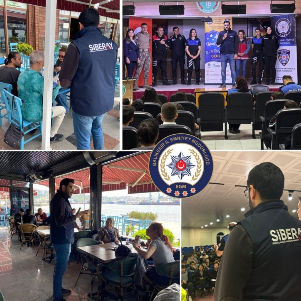 Balıkesir İl Emniyet Müdürlüğü Siber Suçlarla Mücadele Şube Müdürlüğü ekipleri,