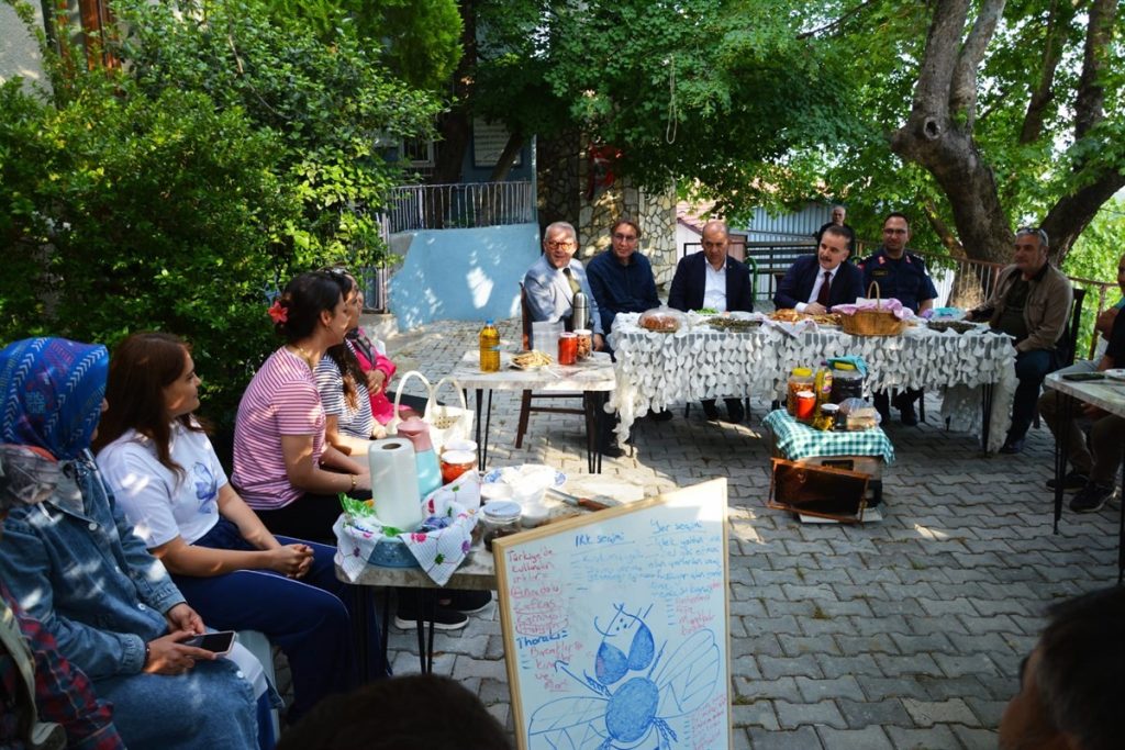 Balıkesir’in Edremit ilçesinde, Dünya Arı Günü kapsamında kadınlara yönelik düzenlenen