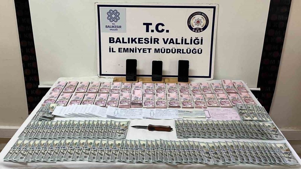 Balıkesir’de tefecilik ve resmi belgede sahtecilik yaptıkları tespit edilen 6