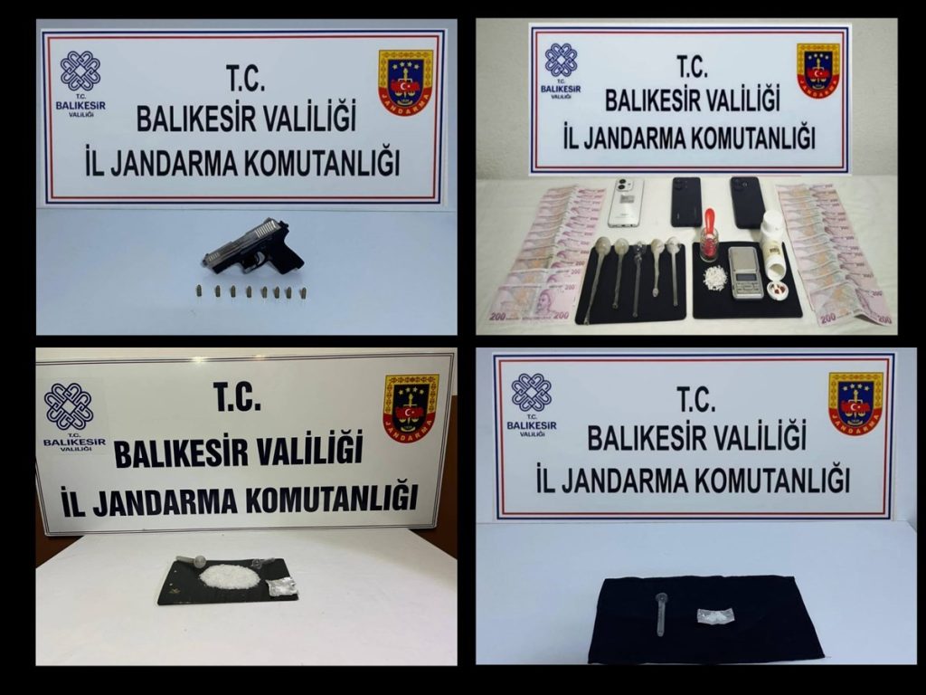 Balıkesir İl Jandarma Komutanlığı ekiplerince kaçakçılık ve narkotik suçlarla mücadele