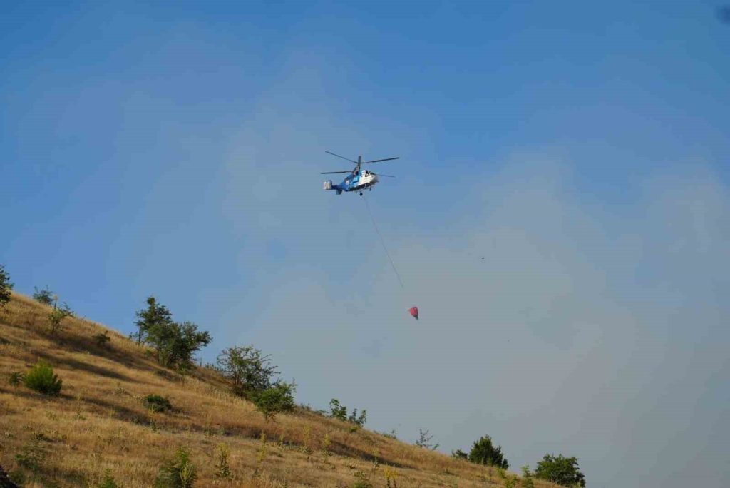 Balıkesir’in Kepsut ilçesinde iki ayrı noktada ormanlık alanda çıkan ve