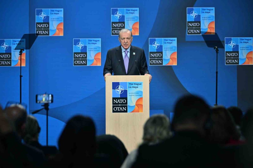 Cumhurbaşkanı Recep Tayyip Erdoğan, NATO Liderler Zirvesi’nin ardından düzenlediği basın