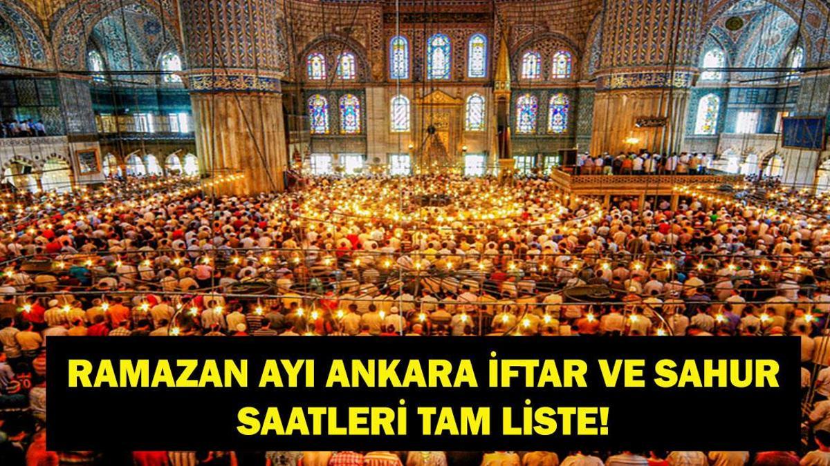 Ankara İftar Vakti: Ramazan’ın 6. Günü 24 Şubat Ankara'da Oruç Ne Zaman Açılacak? Bugün Ankara'da İftar ve Sahur Ne Zaman Yapılacak?