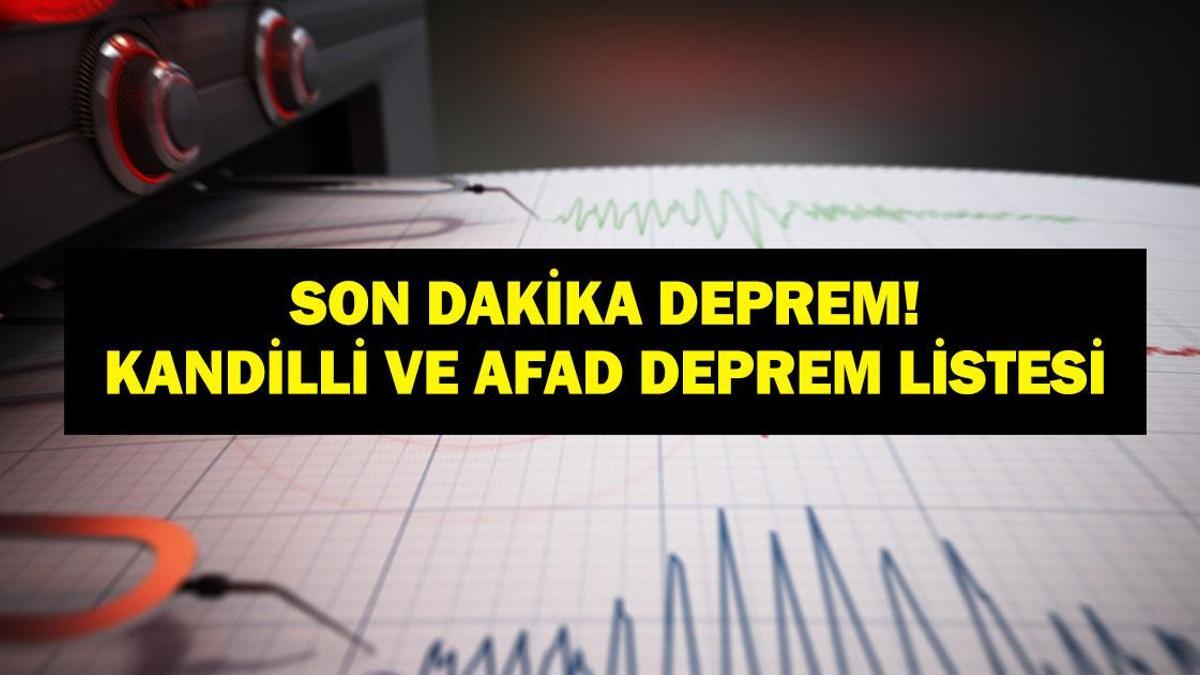 DEPREM SON DAKİKA 25 ŞUBAT! Deprem mi oldu, nerede, kaç şiddetinde? AFAD ve Kandilli Rasathanesi 25 Şubat son depremler listesi!
