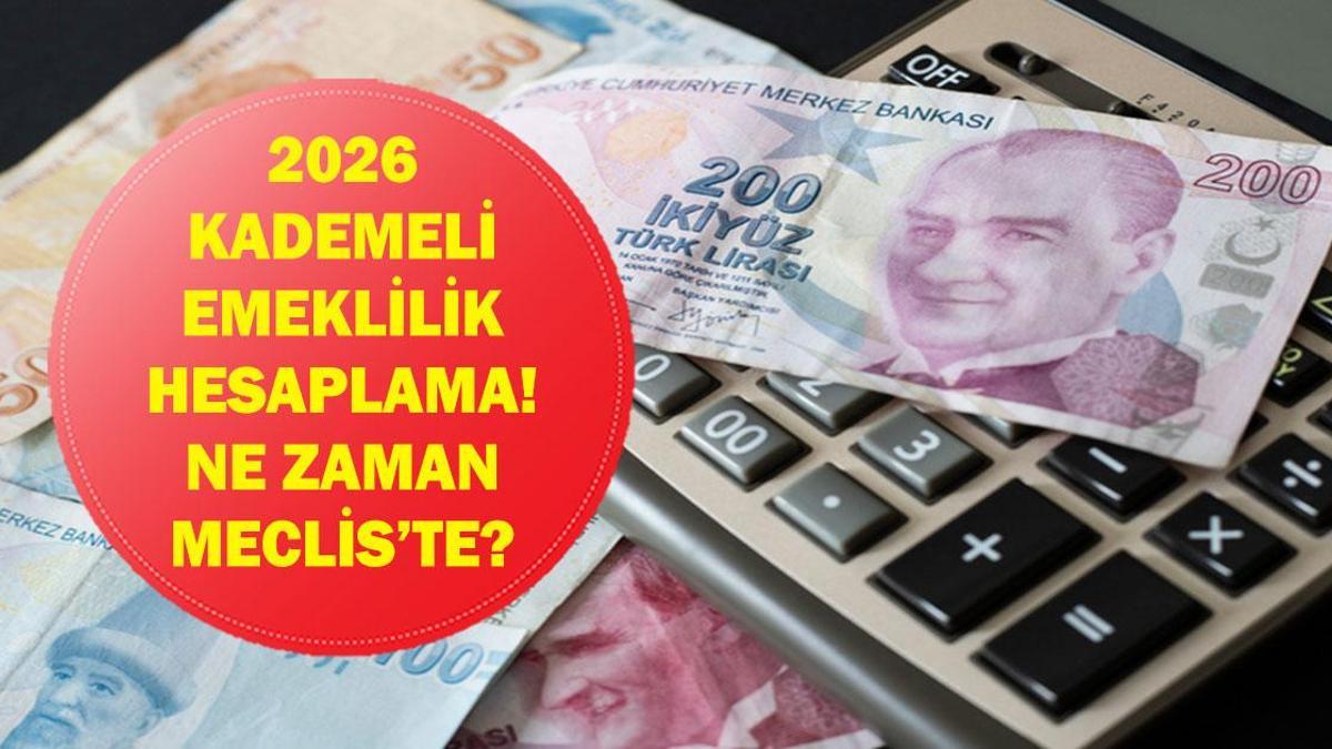 KADEMELİ EMEKLİLİK HESAPLAMA 2026:Kademeli Emeklilik Düzenlemesi Meclis’e Geldi Mi? 2000 Yılı Sonrasına Kademeli Emeklilik Şartları Belli Oldu Mu?