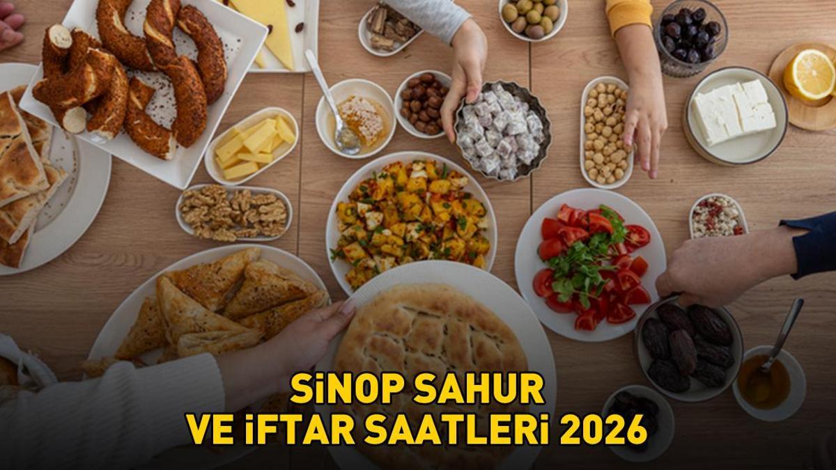 SİNOP İFTAR - SAHUR VAKTİ: SİNOP İMSAKİYE 2026 - Sinop Sahur Saat kaçta, Oruç Ne zaman başlıyor? İftar Vakti ve Ramazan Takvimi