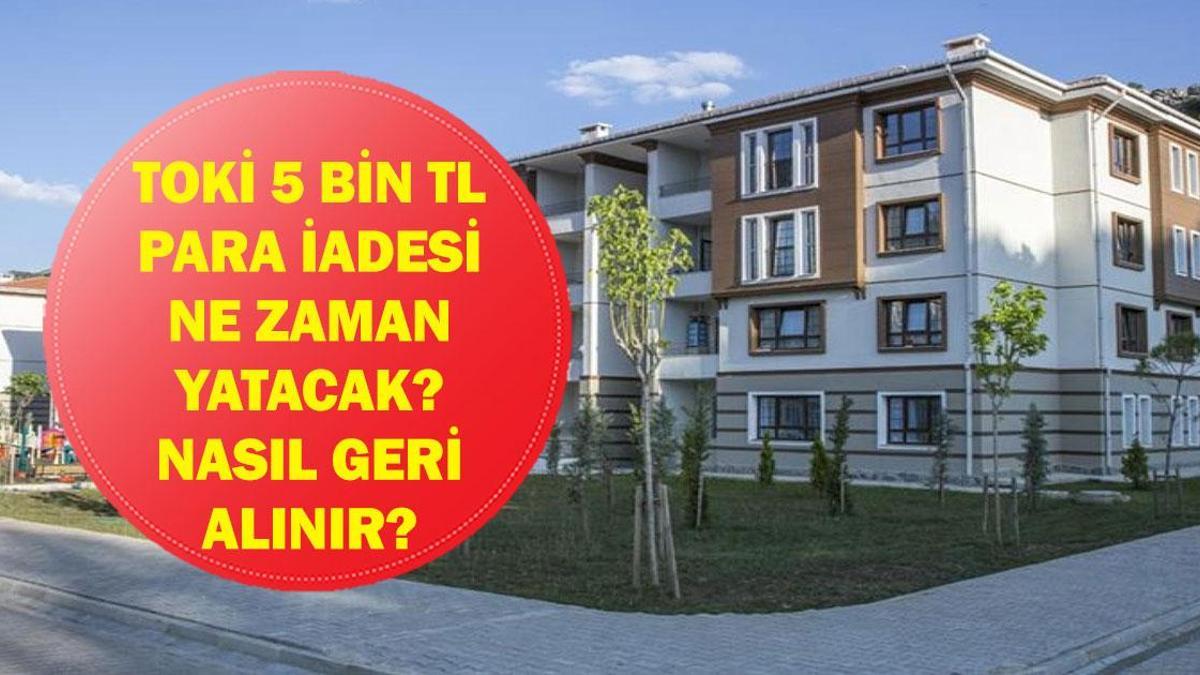 TOKİ PARA İADESİ NASIL ALINIR 2026: 5 Bin TL TOKİ Başvuru Ücreti Ne Zaman ve Nasıl Geri Alınır? ATM ve Bankadan Para Alma Yöntemleri