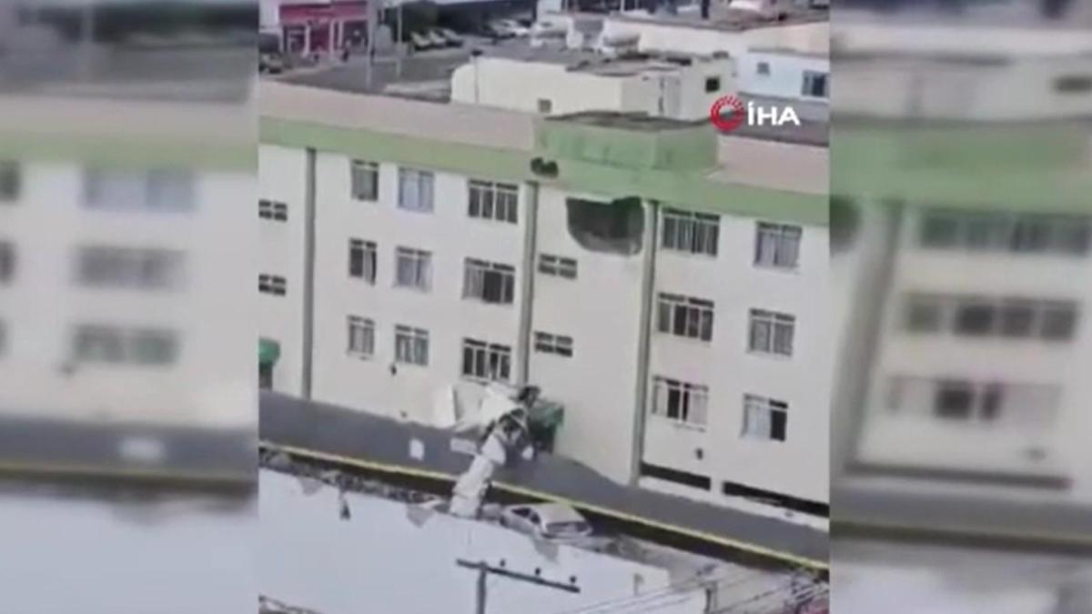 Brezilya’da uçak apartmana çarptı: 4 yaralı