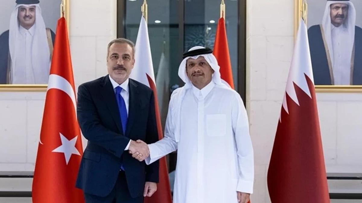 Dışişleri Bakanı Hakan Fidan, Katar Başbakanı Al Sani ile görüştü